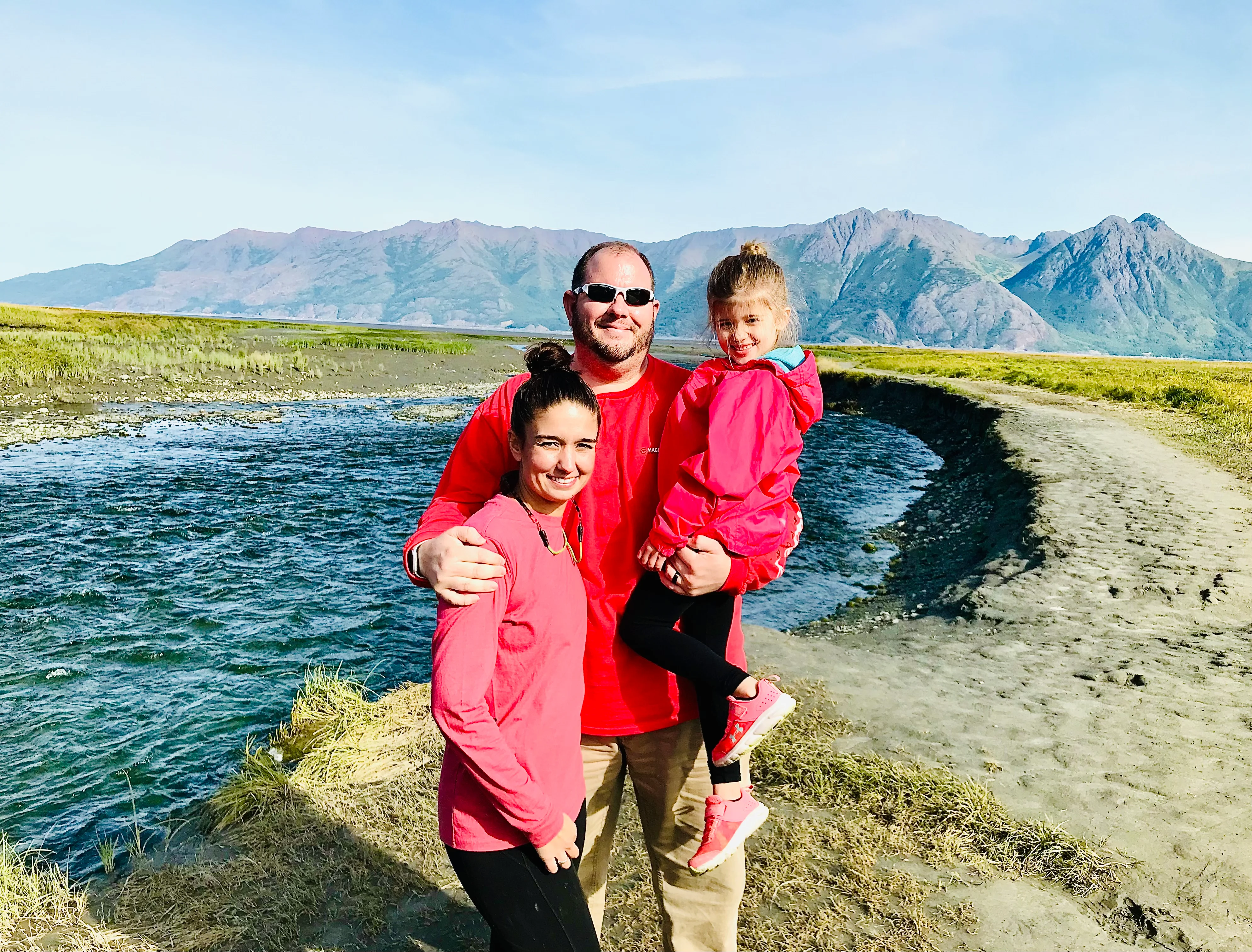 Daniel and his family together in Alaska